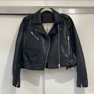 Black Faux Leather Jacket